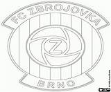 Brno Zbrojovka Pintar Escuts Lliga Escudos Futebol Checa sketch template