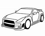 Nissan Gtr Coloring Car R35 Gt Pages Sports Skyline Cars Drawing Bmw R34 Template Book Audi Line Color Printable Online sketch template