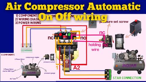 pressure switch wiring diagram airpressor