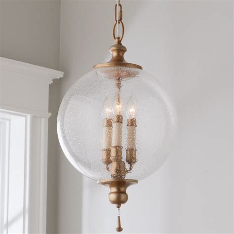 Clear Seeded Glass Globe Pendant Shades Of Light