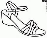 Zapatos Colorear Kleurplaten Schuhe Schoen Dona Kleurplaat Sandalias Sandalen Schoenen Sabates Moldes Nike Rotos Shoes Sobres Sandale Bocetos Coser Manualidades sketch template