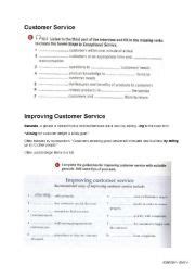 customer service worksheets