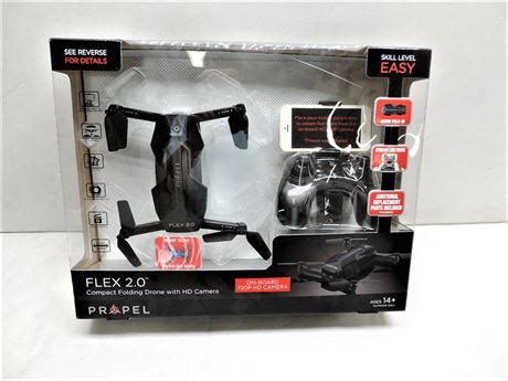 shopthesalvationarmy propel flex  folding drone  p hd camera  box