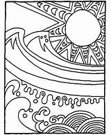 Summer Coloring Sheets Pages Ocean Color Sun Fun Use Learn Print sketch template