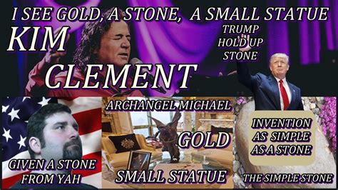 kim clement trump prophecy  gold  stone   statue  testimony   simple stone