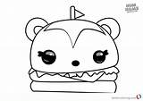 Num Noms Coloring Hammy Burger Pages Draw Printable Drawing Cute Series Bettercoloring sketch template