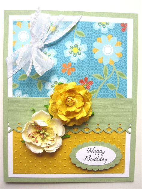 feminine happy birthday card   personalized