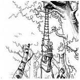 Treehouse Climbing sketch template