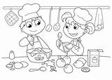 Ciasta Pieczenie Kolorowanka Ciasto Kuchni Obrazek Druku Rysunek Przedstawia Pachnące Dużo Upiec Dziewczynkę Chłopczyka że Widać Zamierzają Bardzo Produktów Dzisiejszy sketch template