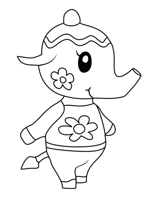 animal crossing coloring pages cookie images color pages collection