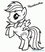 Sunset Pony Little Getdrawings Drawing Coloring Pages sketch template