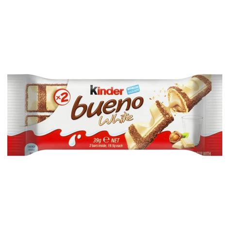 buy kinder bueno white chocolate bar   shop food cupboard