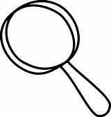 Magnifying Glass Clip Clipart Vector Magnifyer sketch template