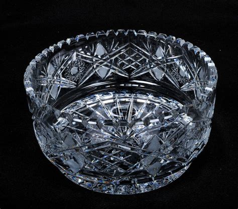 Antique Moser Large Cut Glass Bowl Ebth