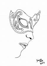 Venetian Masken Sablon Lineart Decoplage Maszk Bita Smietana Venezianische Carnival Masque Venise Mascaras Zeichnen Masquerade Purge Pagi Getdrawings Venitien Colouring sketch template