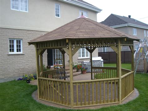 gazebo plans ft hexagon easy woodworking plans step  step diy