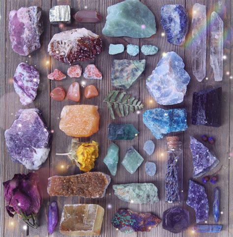 intuitively chosen raw crystal set  natural crystals etsy crystals crystal aesthetic