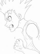 Gon Freecss Colorir Angry Colorironline sketch template
