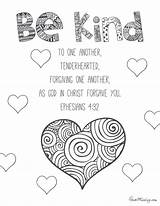 Verses Ephesians Kindness Loves Housemixblog Eph Contrition Coloringhome Scriptures Valentine Inside Compassionate Adults sketch template
