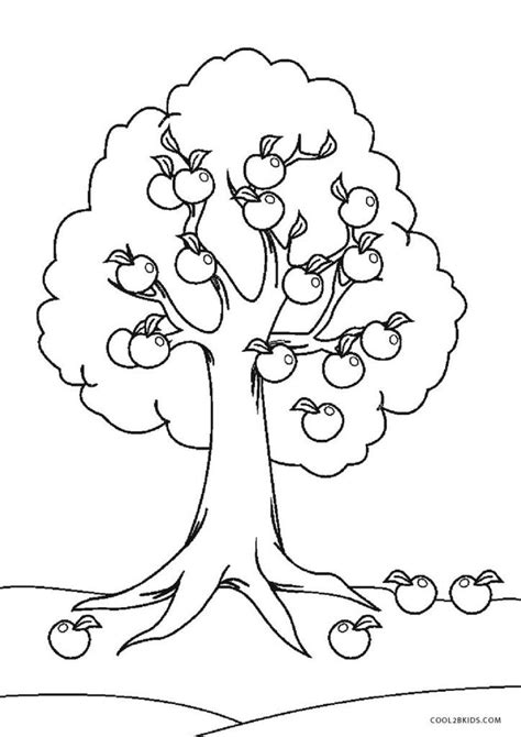 printable tree coloring pages  kids coolbkids tree