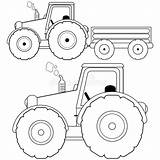 Traktor Ausmalbilder Tractor Weiß Traktoren Grafiken sketch template
