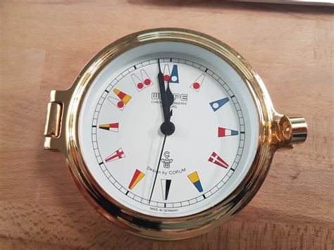 yacht clockship clock wempe  corum brass st catawiki