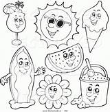 Coloring Pages Fun Summer Printable Kids Color sketch template