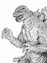 Godzilla Coloring Pages Shin Mean Concept Clipart Library Comes Deviantart Comments Comment sketch template