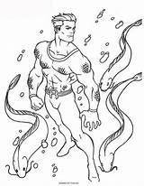 Aquaman Superhelden Ausmalbilder Malvorlage Kolorowanki Justice Coloriages Dzieci Dla Animaatjes Stimmen Heroes sketch template
