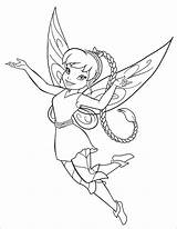 Periwinkle Coloring Pages Getcolorings Tinkerbell sketch template