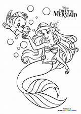 Mermaid Flounder sketch template