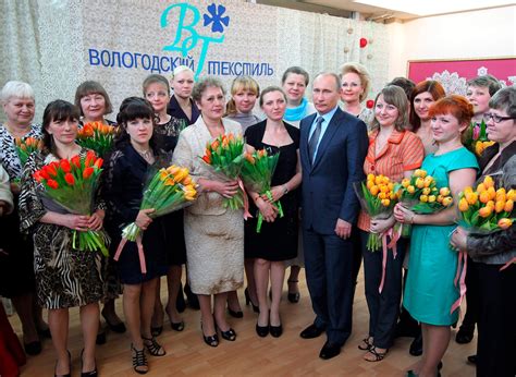 international women s day russian women get flowers not power the