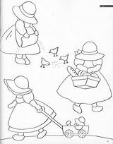 Sunbonnet sketch template