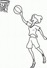 Baloncesto Infantiles sketch template
