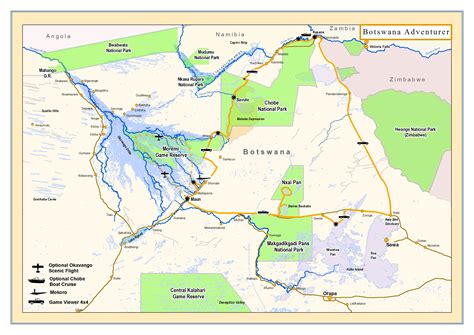 Detailed Itinerary Okavango Expeditions