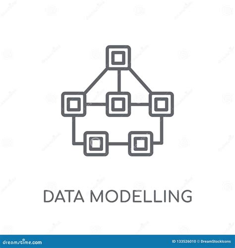 data modelling isolated icon simple element illustration