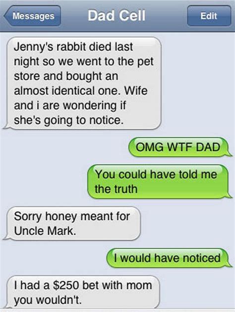 awkward wrong number texts    dad sexts  marriage