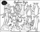Marisole Paper Dolls Monday Printable Doll Color Coloring Pages Steampunk Print Marisol Paperthinpersonas Dress Colouring Click Bw Girls Today Sweater sketch template