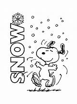 Snoopy Coloring Christmas Pages Charlie Winter Brown Printable Snow Peanuts Sheet Kids Kleurplaten Coloring4free Cartoons Gang Rocks Color Print Sheets sketch template
