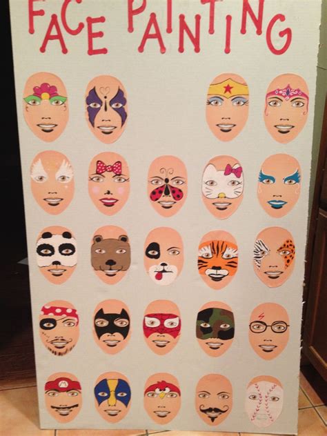 easy face painting template printable printable templates