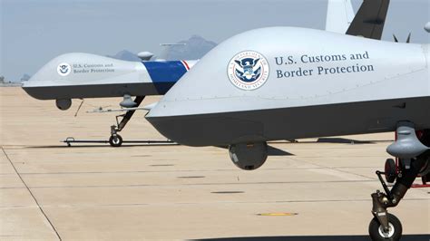 border patrol drones fly  skies  minn agencies mpr news