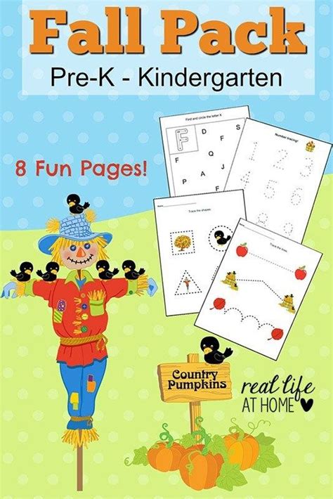 fall printables  preschoolers  printables packet fall