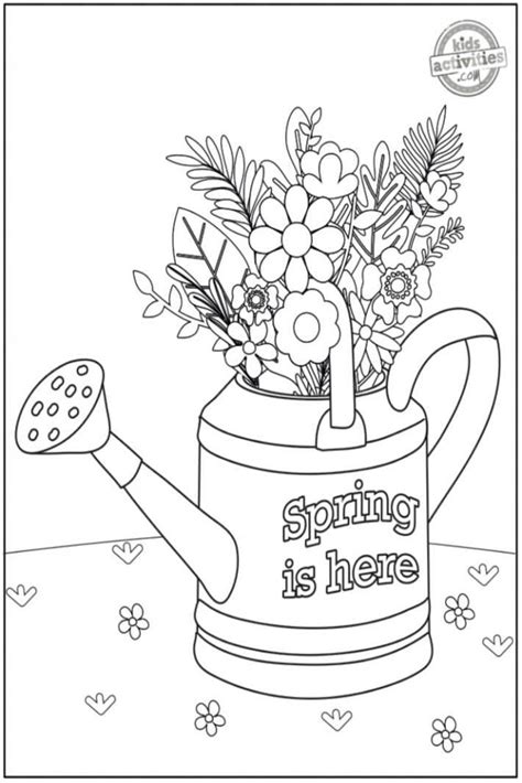 printable spring coloring pages  color pictures  vrogueco