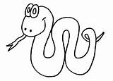 Snake Coloring Pages Colouring Outline Cartoon Template Printable Kids Chinese Clipart Year Children Templates Animal Baby Cliparts Snakes Headband Color sketch template