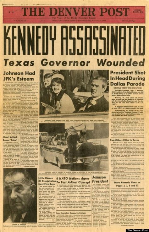 How The World S Newspapers Reported Jfk S Assassination Huffpost