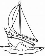 Colorare Sailing Colouring Disegni Sailboat Sull Barca Bambini Pianetabambini Craft sketch template