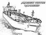 Coloring Pages Aircraft Carrier Ship Maersk Tankship Virtue Sky sketch template