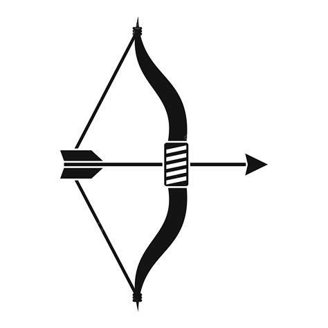 bow arrows clipart vector bow  arrow icon simple style bow arrow clipart arrow icons