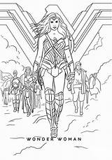 Wonder Coloring Woman Pages Movie Printable Super Girls Hero Colorear Para Dc Justice Logo Wonderwoman League Dibujo Print Colouring Color sketch template