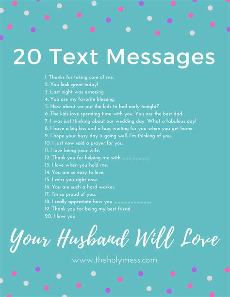 show your husband you are thinking about him with these text message